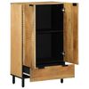 vidaXL Highboard Braun 60x33x100 cm Massivholz Mango
