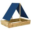 vidaXL Sandkasten mit Dach 160x100x133 cm Impr&auml;gniertes Kiefernholz