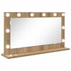vidaXL Waschtischspiegel Artisan-Eiche 80 x 45 x 18 cm Rechtwinklig