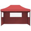 vidaXL Party-Zelt Bordeauxrot 279 x 410 x 315 cm Oxford-Stoff
