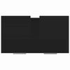 vidaXL Badezimmerschrank Schwarz 60x33x61 cm Holzwerkstoff