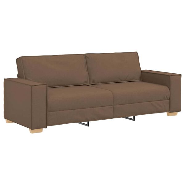 vidaXL 3-Sitzer-Sofa Braun 180 cm Stoff