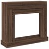 vidaXL Kaminumrandung Braun Eichen-Optik 100x30x87,5 cm Holzwerkstoff