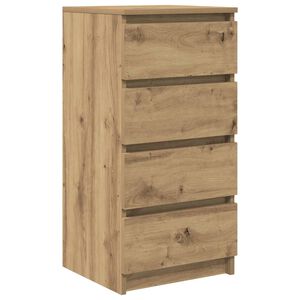 vidaXL Sideboard Artisan-Eiche 37,5x35x76 cm Holzwerkstoff