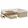 vidaXL Garten-Sofa-Set 12 Stk. 11-Sitzanzahl Beige