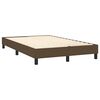 vidaXL Boxspringbett mit Matratze & LED Dunkelbraun 120x200 cm Stoff