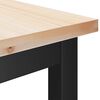 vidaXL Esstische 2 pcs Natur 100 x 32,5 x 49 cm Massives Kiefernholz