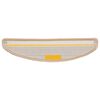 vidaXL Stufenmatten 10 Stk. 56x17x3 cm Creme Halbrund