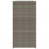 vidaXL Pflanzk&uuml;bel Grau 40x40x80 cm Poly Rattan