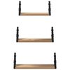vidaXL Wandregal-Set 3 pcs Artisan-Eiche 37 x 12 x 13 cm Holzwerkstoff