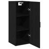 vidaXL Wandschrank Schwarze Eiche 34,5 x 34 x 90 cm Holzwerkstoff