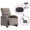 vidaXL Relaxsessel mit Aufstehhilfe Elektrisch Taupe Stoff