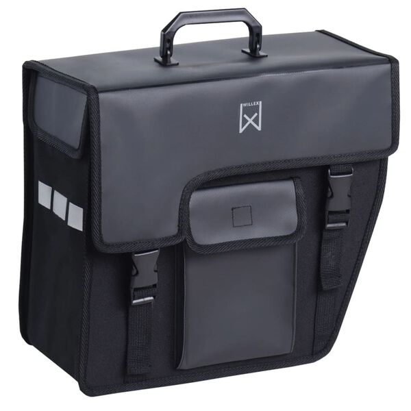 Willex Fahrradtasche 17 L Schwarz abgeschr&auml;gt rechts 10240
