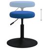 vidaXL Massagehocker Samt Blau