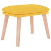 vidaXL Fu&szlig;hocker Senfgelb 45x29,5x35 cm Stoff