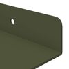 vidaXL Schwebendes Regal 2 pcs Olive Gr&uuml;n 40 x 9 x 2,5 cm Stahl
