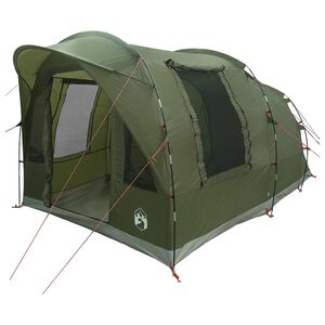 vidaXL Tunnelzelt 3 Personen Olive Gr&uuml;n Polyester und Stahl