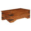 vidaXL Couchtisch Massivholz mit Honigfarbenem Finish 110x55x35 cm