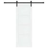 vidaXL Schiebet&uuml;r Wei&szlig; und Schwarz 73,5 x 198,5 cm