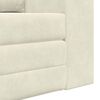 vidaXL Schlafsofa 60cm Creme Samt