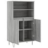 vidaXL Highboard Grau Sonoma 60x36x110 cm Holzwerkstoff