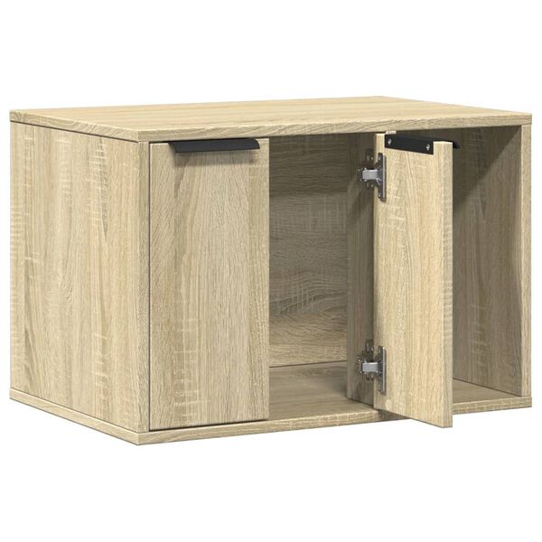 vidaXL Katzenklo Sonoma Eiche 60x40x40 cm Holzwerkstoff