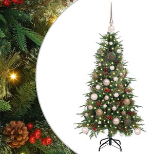 vidaXL K&uuml;nstlicher klappbarer Weihnachtsbaum Gr&uuml;n 120 cm PE und PVC