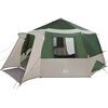 vidaXL Kabine Zelt 12-Personen Gr&uuml;n und Grau 500 x 500 x 294 cm