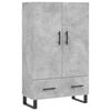 vidaXL Highboard Betongrau 69,5x31x115 cm Holzwerkstoff