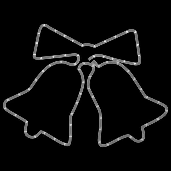 vidaXL LED-Silhouette Weihnachtsglocken 72 LEDs 50x56 cm