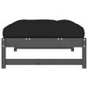 vidaXL Gartenhocker Grau 120x80 cm Massivholz Kiefer