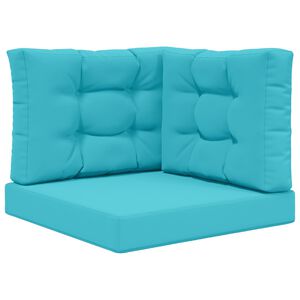 vidaXL Sofakissen f&uuml;r drau&szlig;en 3 pcs T&uuml;rkis Polyester