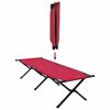 vidaXL Klapp Schlafbett f&uuml;rs Camping 2 pcs Rot 193 x 69 x 45 cm