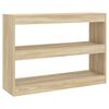 vidaXL B&uuml;cherregal/Raumteiler Sonoma-Eiche 100x30x72 cm