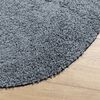 vidaXL Teppich Shaggy Hochflor Modern Blau Ø 160 cm