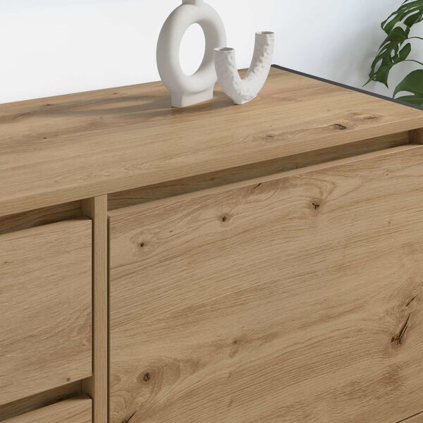 vidaXL TV-Schr&auml;nk Kunsthandwerk Eiche 100 x 36 x 49.5 cm Holzwerkstoff