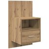 vidaXL Nachttisch 2 pcs Artisan-Eiche 50 x 32.5 x 80cm Holzwerkstoff
