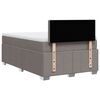 vidaXL Boxspringbett mit Matratze Taupe 120x190 cm Stoff