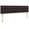 vidaXL Ottoman-Bett mit Matratze Dunkelbraun 180x200 cm Stoff