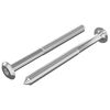 vidaXL M&ouml;bel-Schrauben 2 Stk. Silber M6 x 70 mm Stahl