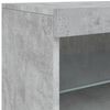 vidaXL Sideboard mit LED-Leuchten Betongrau 181,5x37x67 cm