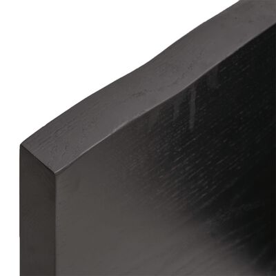 vidaXL Tischplatte 120x40x(2-4) cm Massivholz Behandelt Baumkante