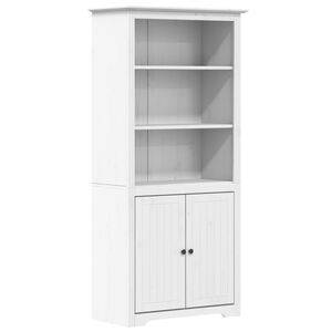 vidaXL B&uuml;cherregal BODO Wei&szlig; 82x40x173 cm Massivholz Kiefer