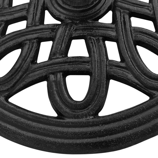 vidaXL Sonnenschirmst&auml;nder Schwarz 44x44x32 cm Gusseisen