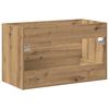 vidaXL Waschbeckenunterschrank Artisan-Eiche 80x38,5x48 cm