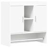 vidaXL Wandregal Wandhalterung Wei&szlig; 80 x 36 x 80 cm Holzwerkstoff