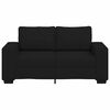 vidaXL 2-Sitzer-Sofa Schwarz 160x77x82 cm Stoff