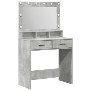 vidaXL Schminktisch Beton Grau 79 x 41 x 135 cm Holzwerkstoff