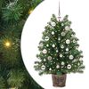 vidaXL Künstlicher Weihnachtsbaum mit 150 LEDs Grün 95 cm PE und PVC