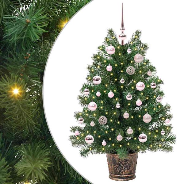 vidaXL Künstlicher Weihnachtsbaum mit 150 LEDs Grün 95 cm PE und PVC